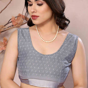 grey-floral-printed-satin-saree-2