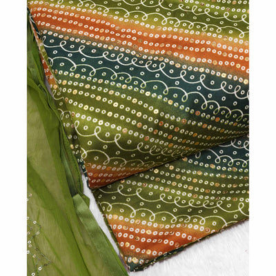 green-bandhani-foil-printed-dress-material