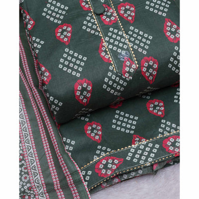 green-bandhani-printed-cotton-blend-dress-material