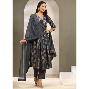 navy-blue-floral-printed-muslin-anarkali-suit