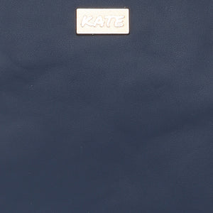 Blue Women Vegan Leather Handbag With Belt
