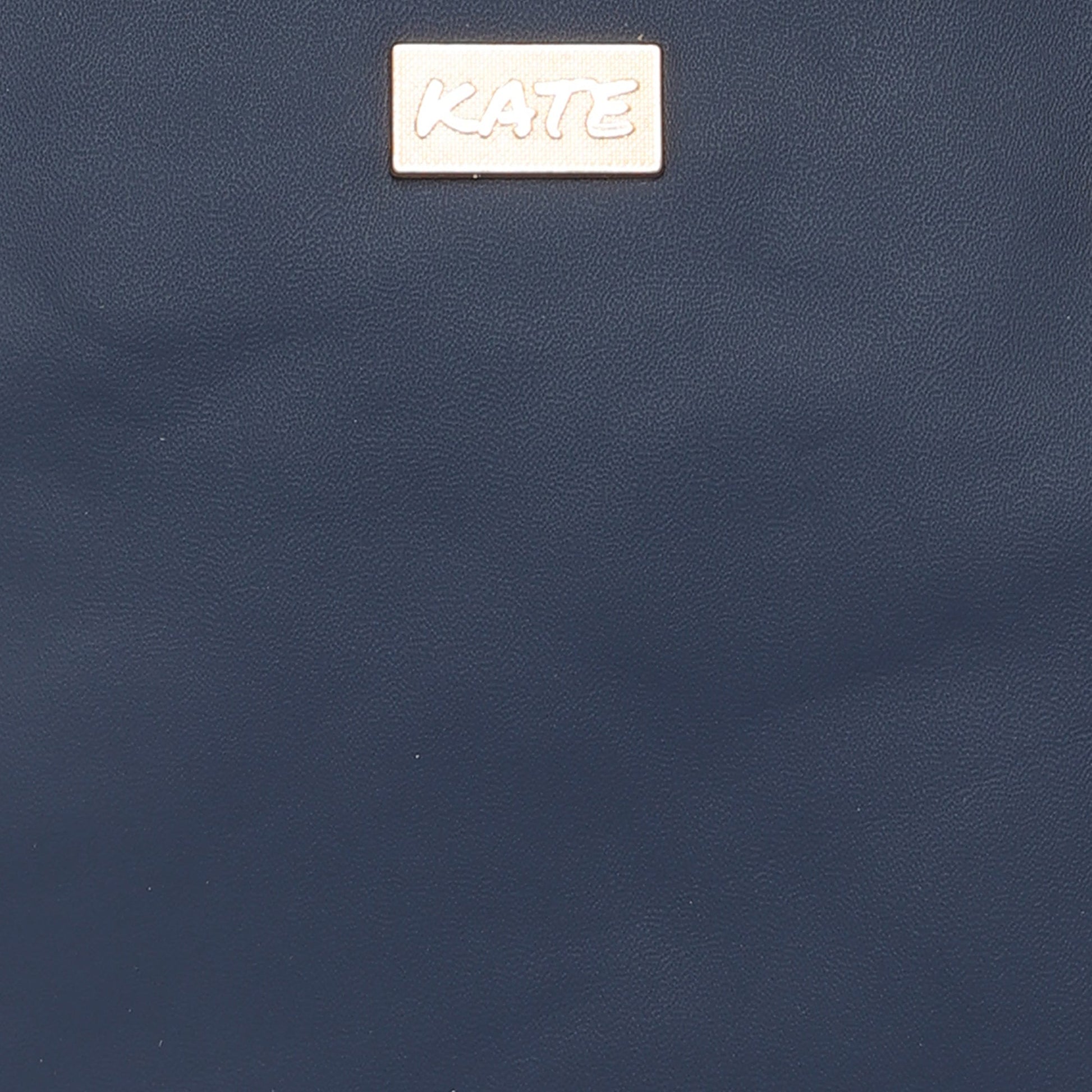 Blue Women Vegan Leather Handbag With Belt