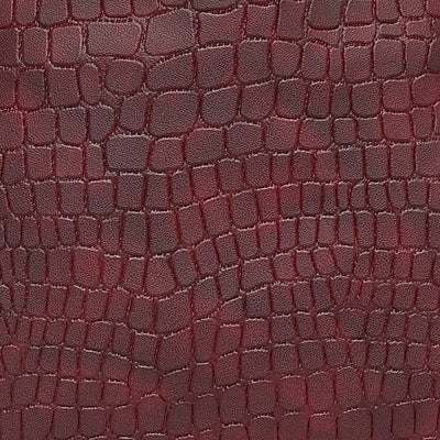 Maroon Women Vegan Leather Handbag With Belt