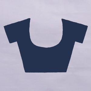 Dark Blue Floral Printed Georgette Saree