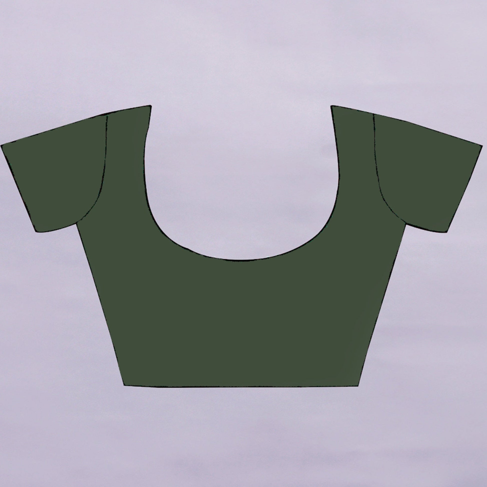 Mehendi Green Floral Printed Georgette Saree