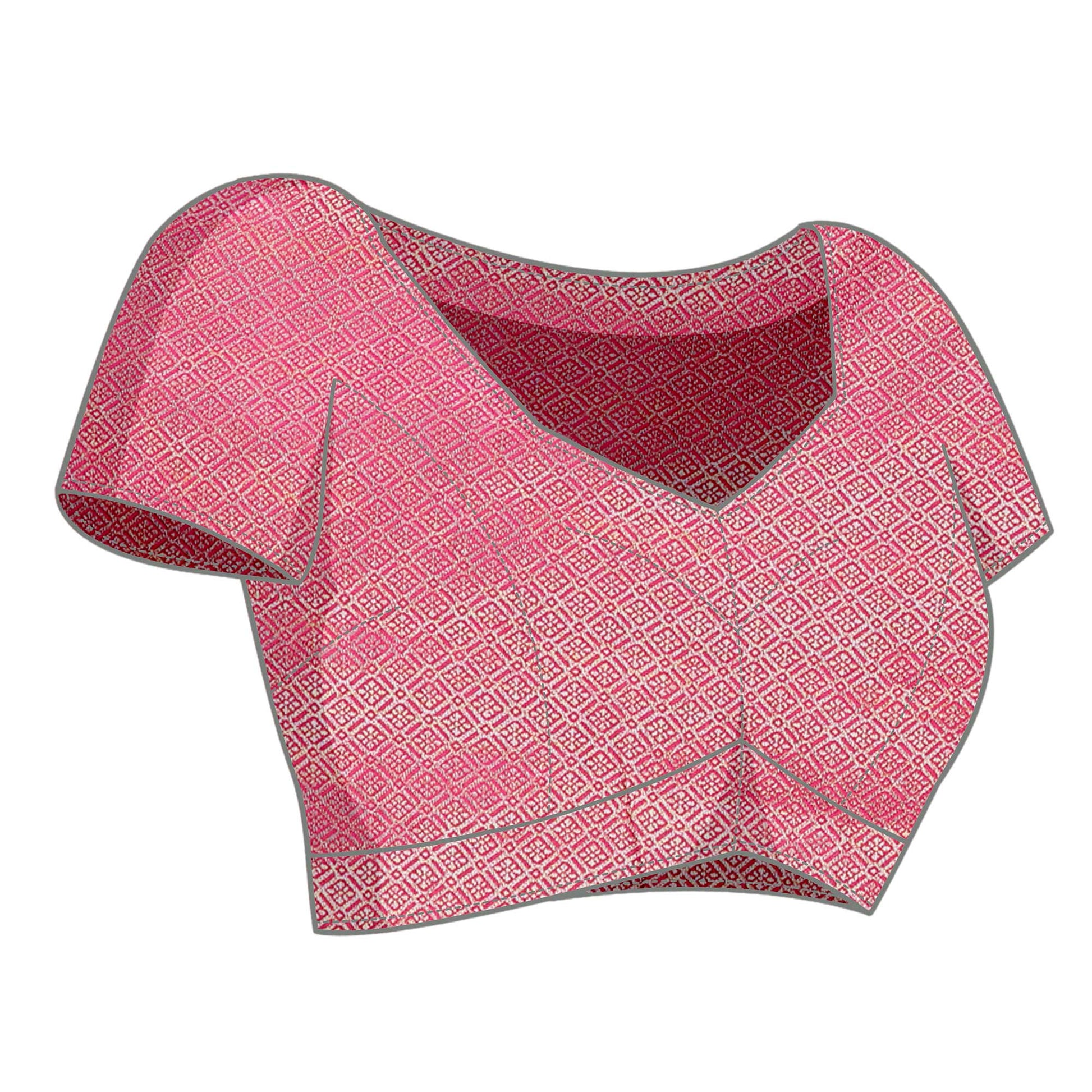 Lemon Green Woven Banarasi Silk Saree