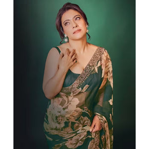 green-floral-digital-printed-organza-saree-with-lace-border