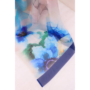 Multicolor Digital Printed Georgette Saree