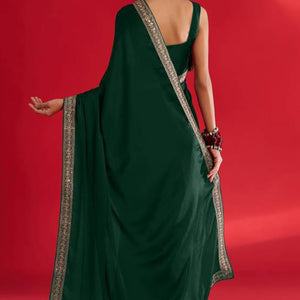 green-solid-with-embellished-bordered-georgette-sarees