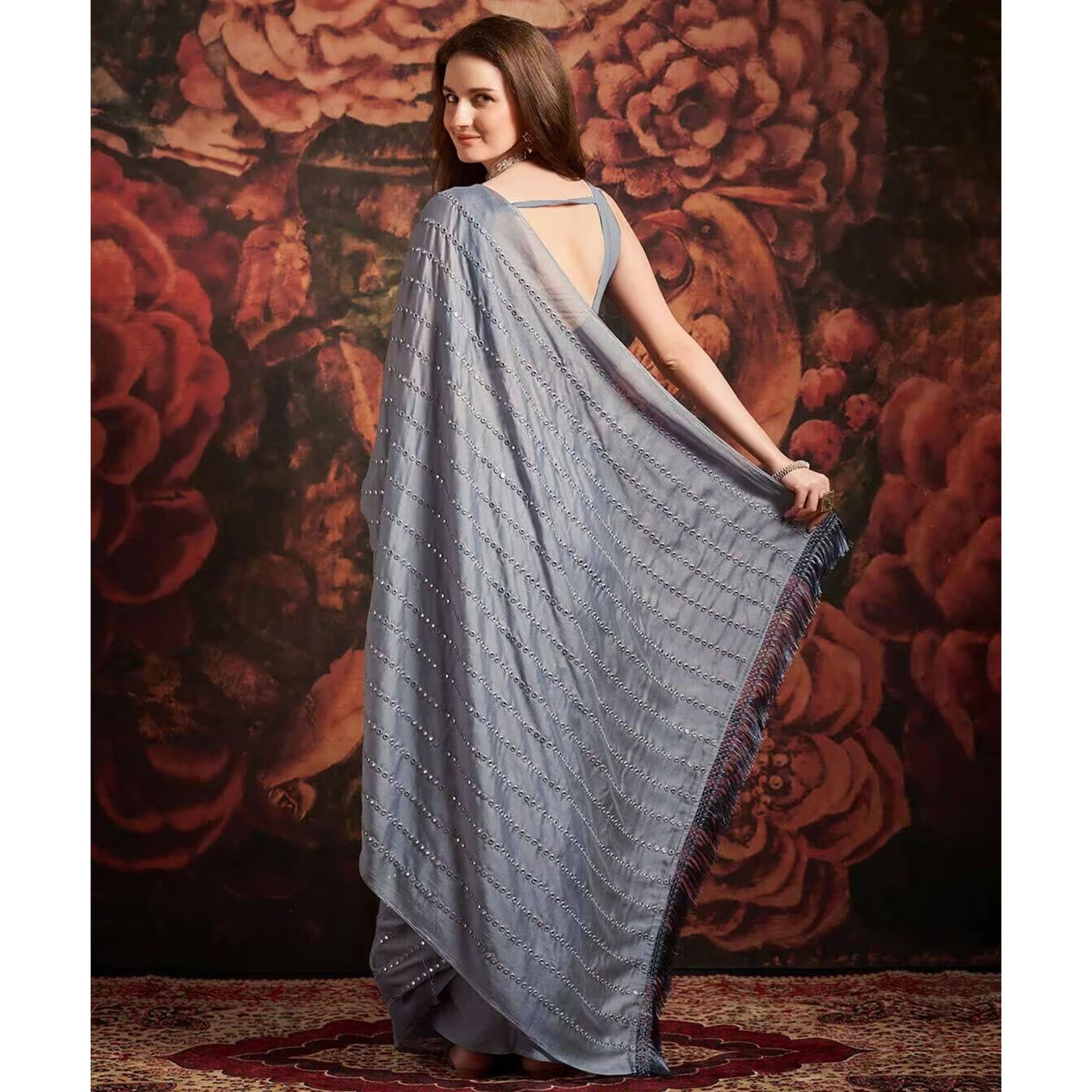 grey-embroidered-art-silk-saree-1