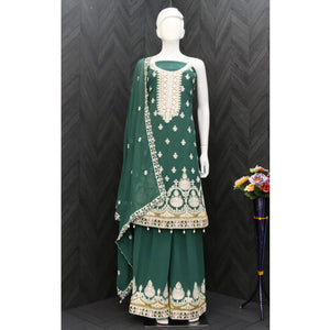 green-floral-embroidered-georgette-semi-stitched-suit