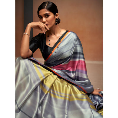 grey-digital-printed-satin-saree-3