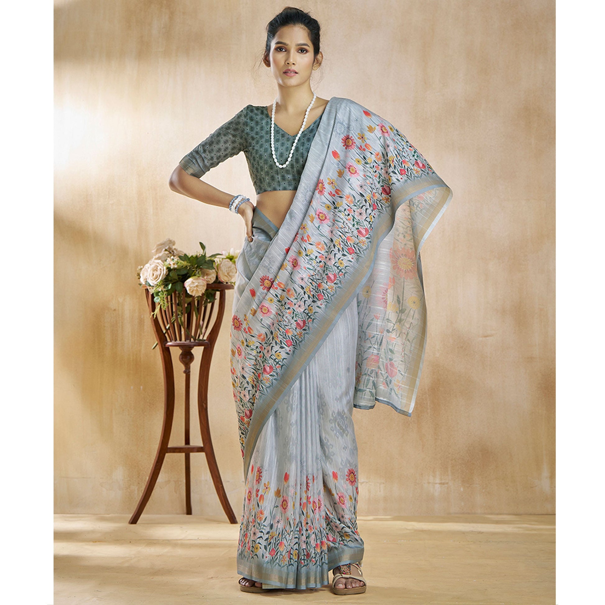 grey-floral-digital-printed-pure-silk-saree
