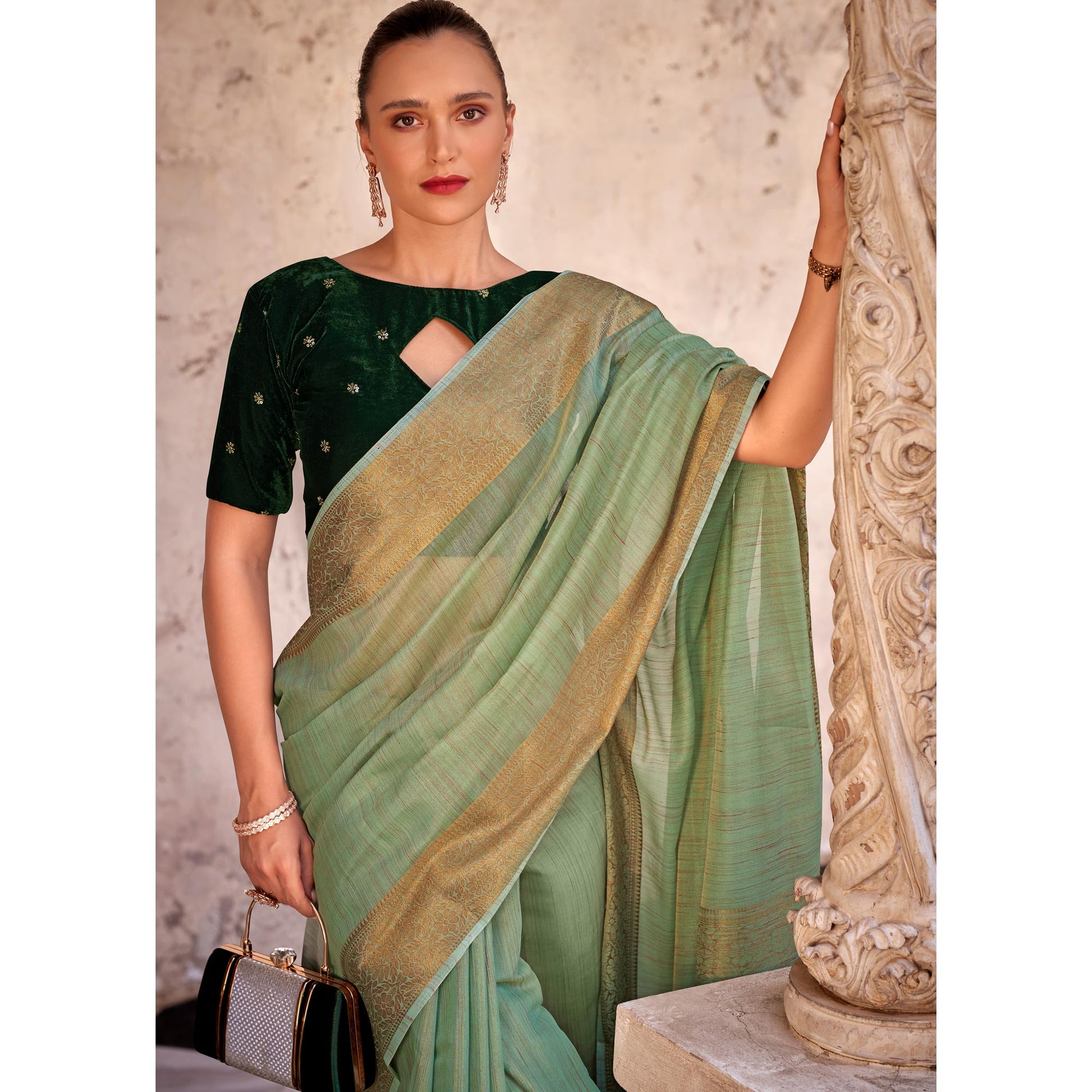 green-woven-tissue-saree-2