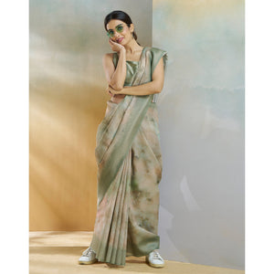 green-woven-with-digital-printed-linen-saree