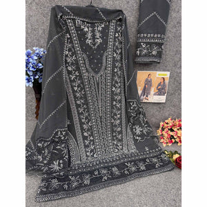 grey-floral-embroidered-georgette-semi-stitched-pakistani-suit-4