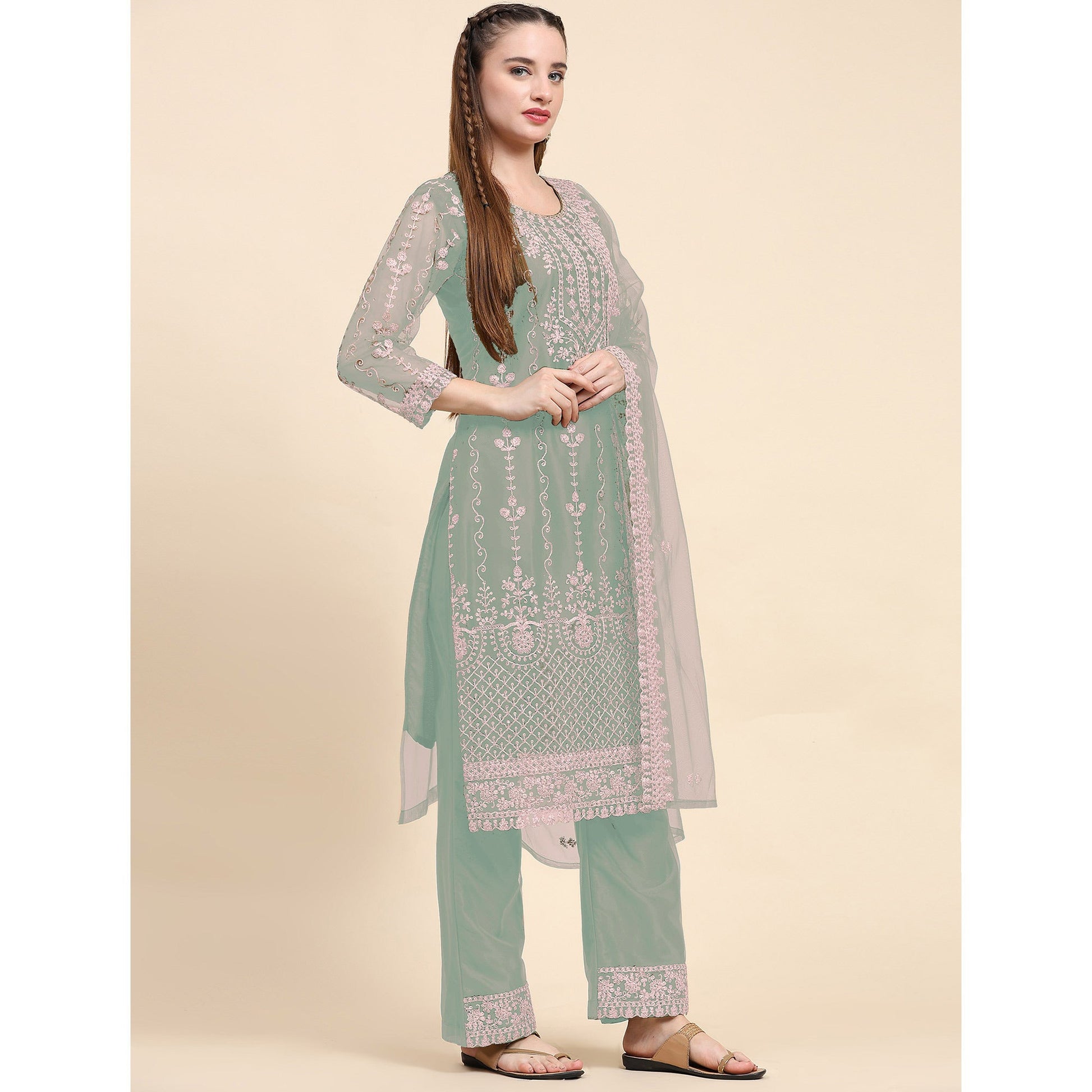 green-sequins-embroidered-net-semi-stitched-pakistani-suit