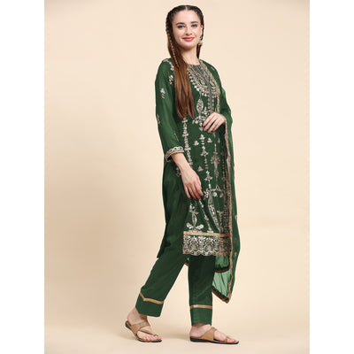 green-sequins-embroidered-georgette-semi-stitched-pakistani-suit