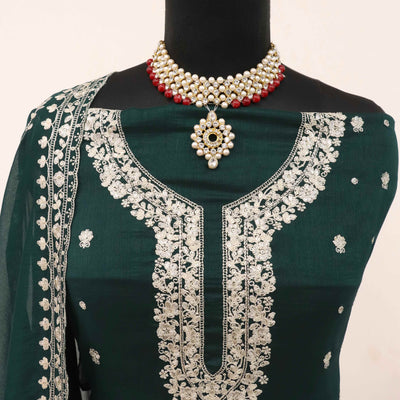 green-floral-sequins-embroidered-satin-silk-semi-stitched-suit