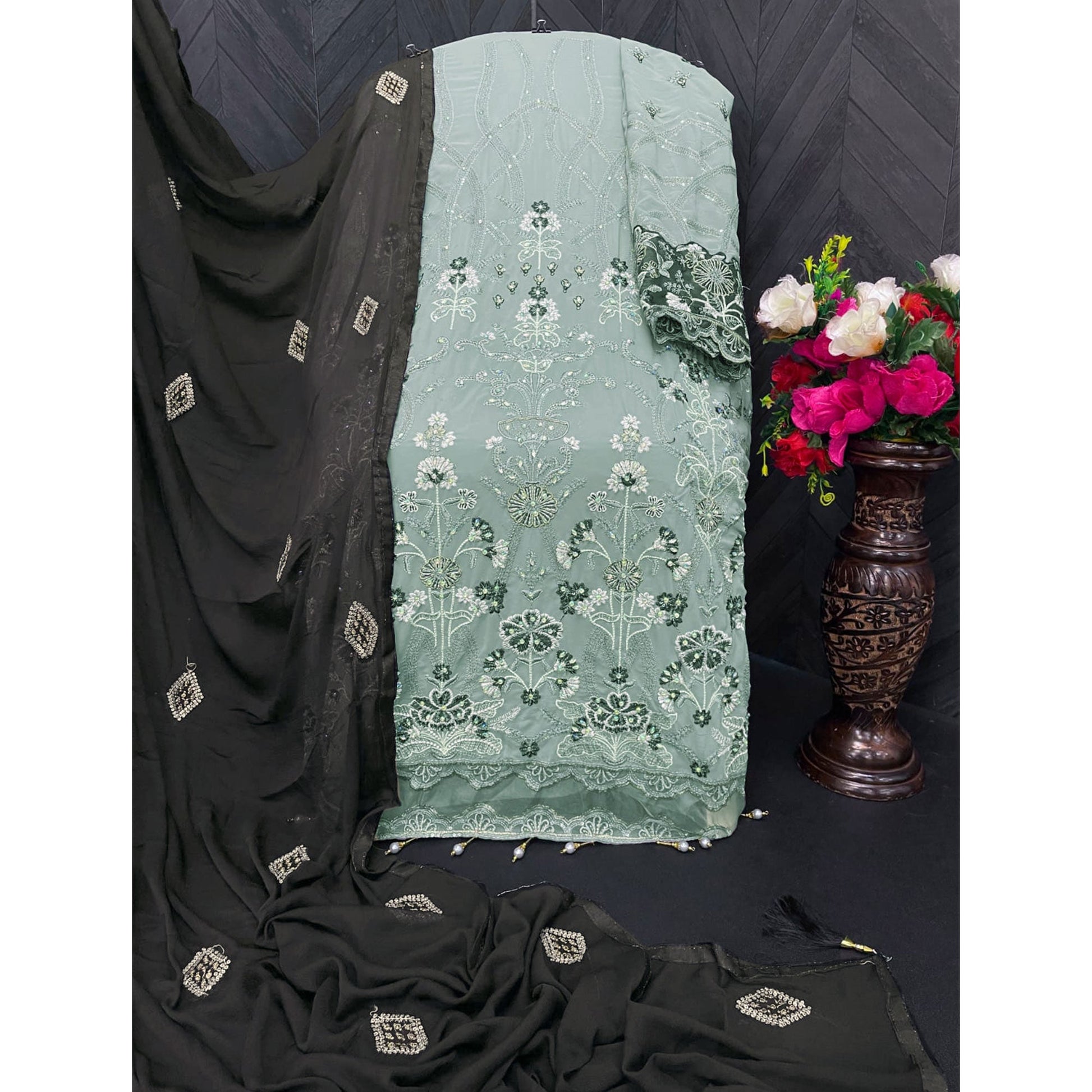 grey-embroidered-georgette-semi-stitched-pakistani-suit
