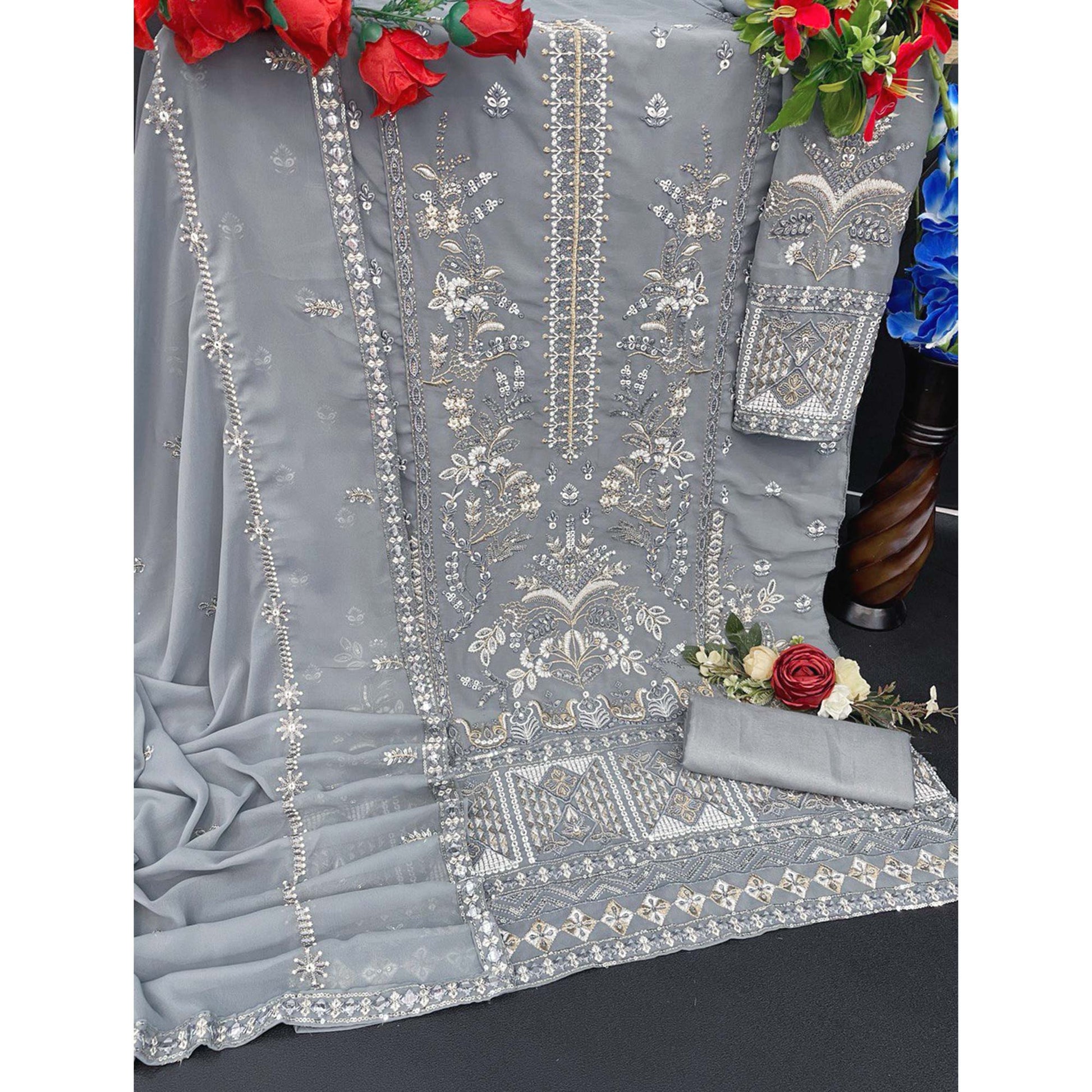 grey-floral-sequins-embroidered-georgette-semi-stitched-suit