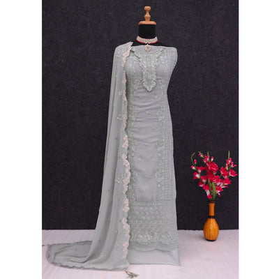 green-floral-sequins-embroidered-georgette-semi-stitched-pakistani-suit-2