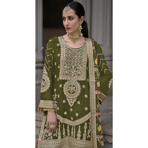 green-floral-sequins-embroidered-chinon-salwar-suit