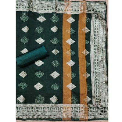 green-woven-chanderi-dress-material-2