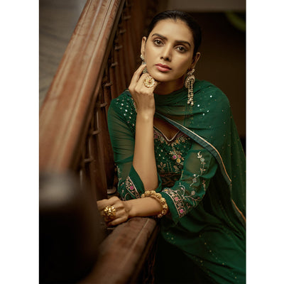 green-floral-sequins-embroidered-georgette-semi-stitched-anarkali-suit