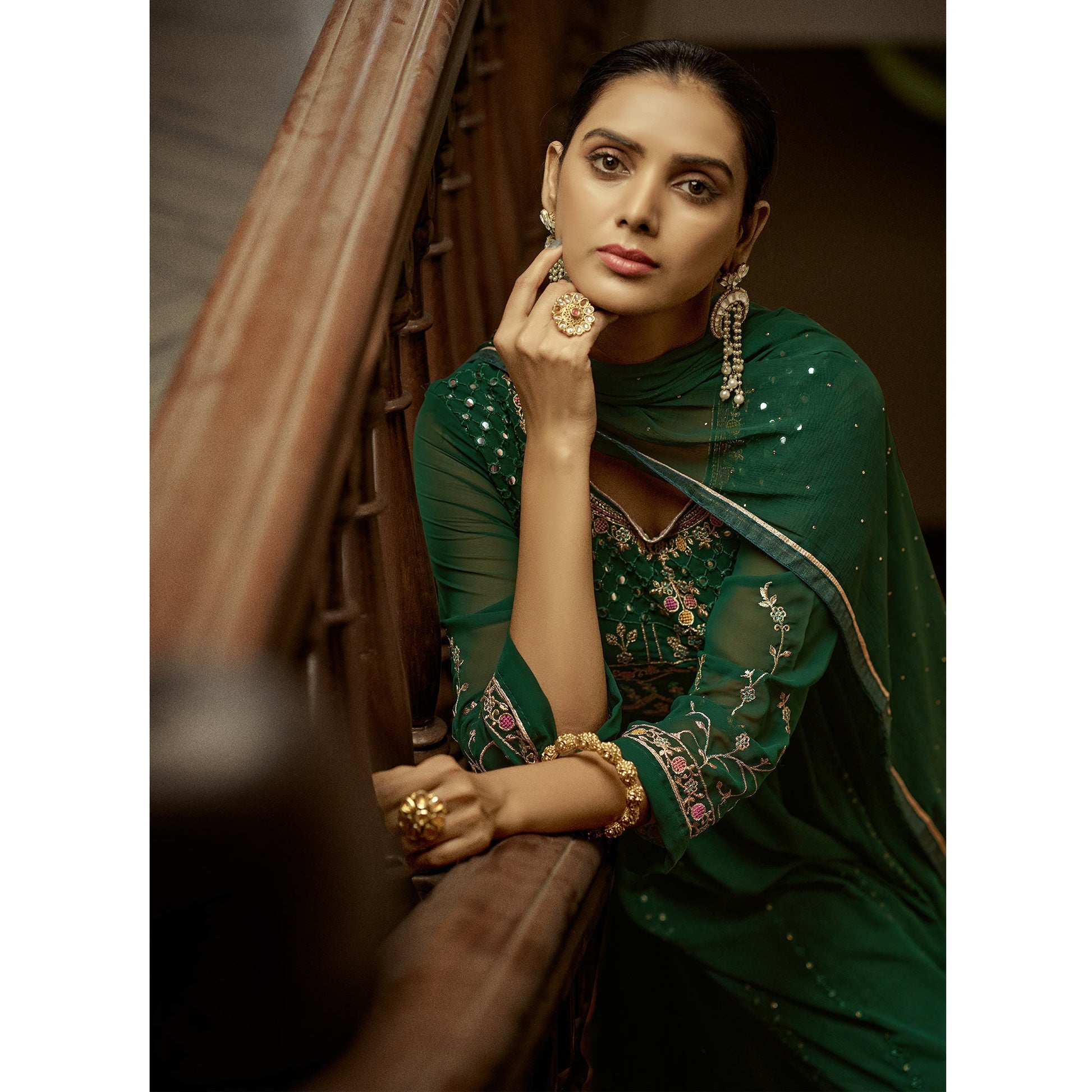 green-floral-sequins-embroidered-georgette-semi-stitched-anarkali-suit