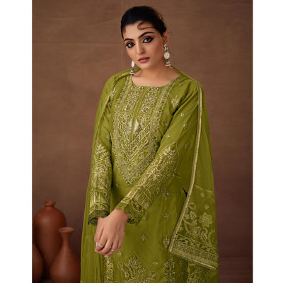 green-floral-embroidered-semi-stitched-pakistani-suit