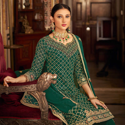 green-sequins-embroidered-chinon-semi-stitched-suit