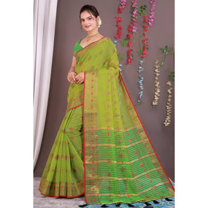 yellow-floral-woven-cotton-silk-saree-with-tassels-10