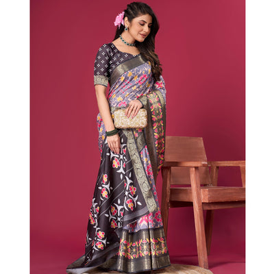grey-black-digital-patola-printed-with-woven-border-dola-silk-saree