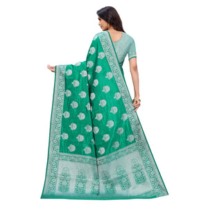 green-festive-wear-woven-soft-raw-silk-saree-133856