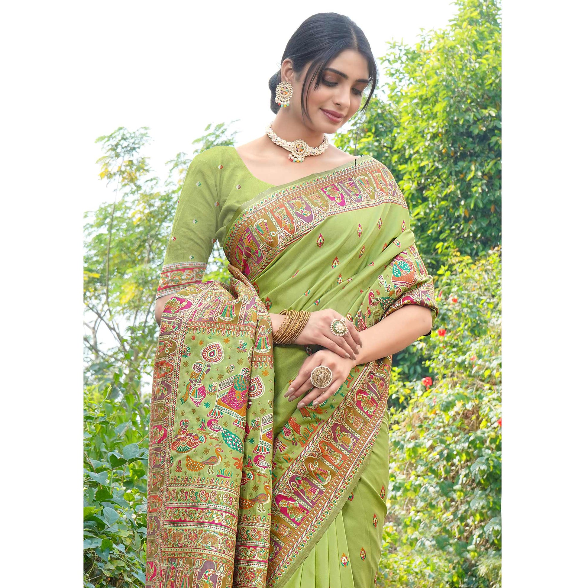 11green-woven-pure-silk-saree