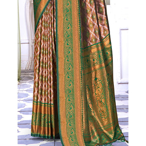 green-woven-cotton-silk-saree-with-tassels-18