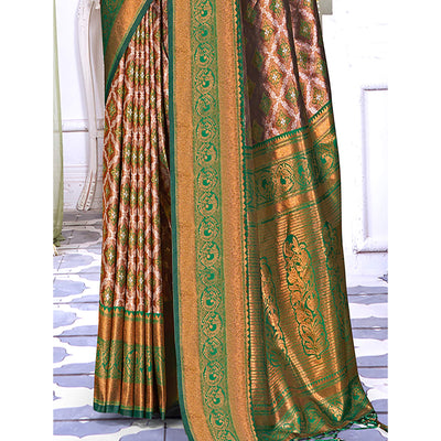 green-woven-cotton-silk-saree-with-tassels-18