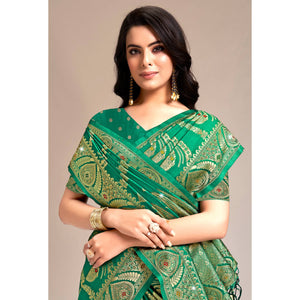 green-woven-banarasi-silk-saree-with-tassels-13
