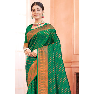 green-woven-banarasi-silk-saree-with-tassels-12