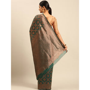 20green-floral-woven-cotton-silk-saree-4