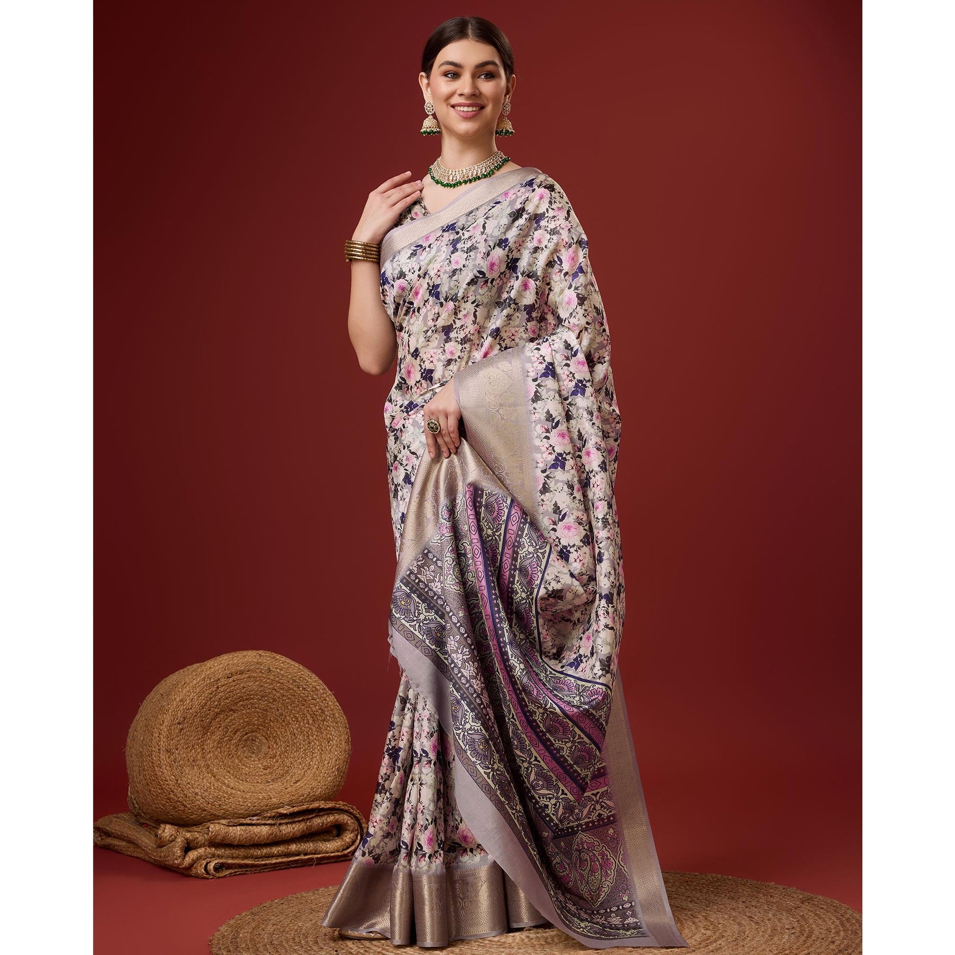 grey-digital-printed-cotton-silk-saree-with-border