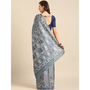 grey-digital-print-cotton-blend-saree