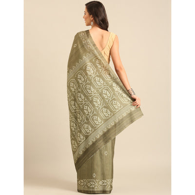 green-digital-print-cotton-saree