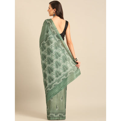 green-digital-printed-cotton-saree