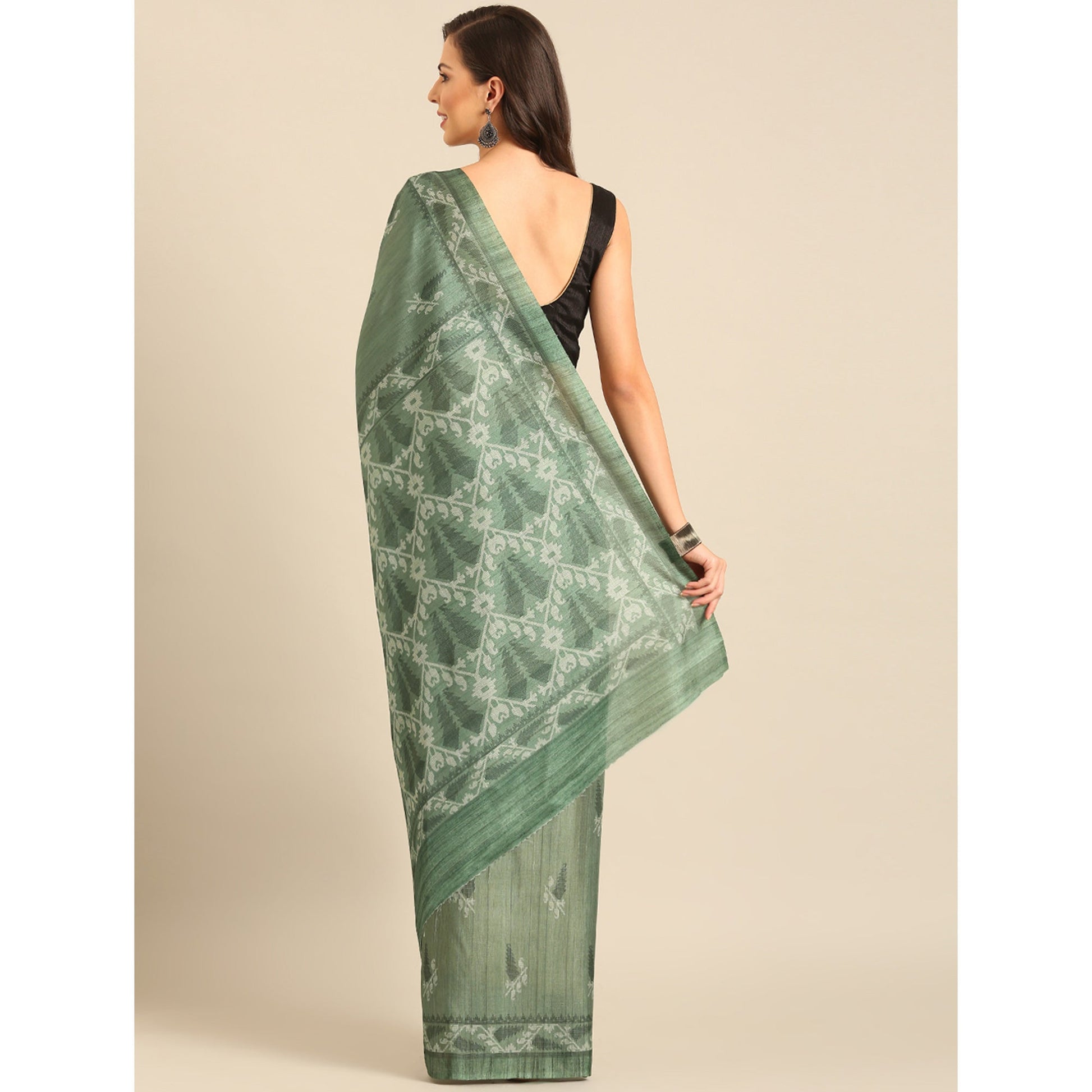 green-digital-printed-cotton-saree