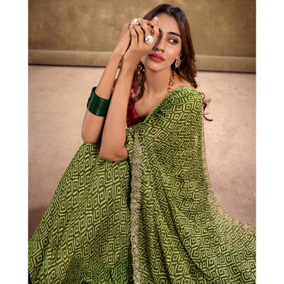 green-printed-chiffon-saree-with-sequins-border-1