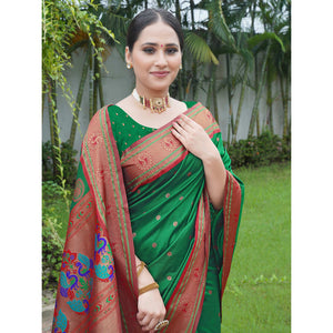 green-woven-paithani-art-silk-saree-1