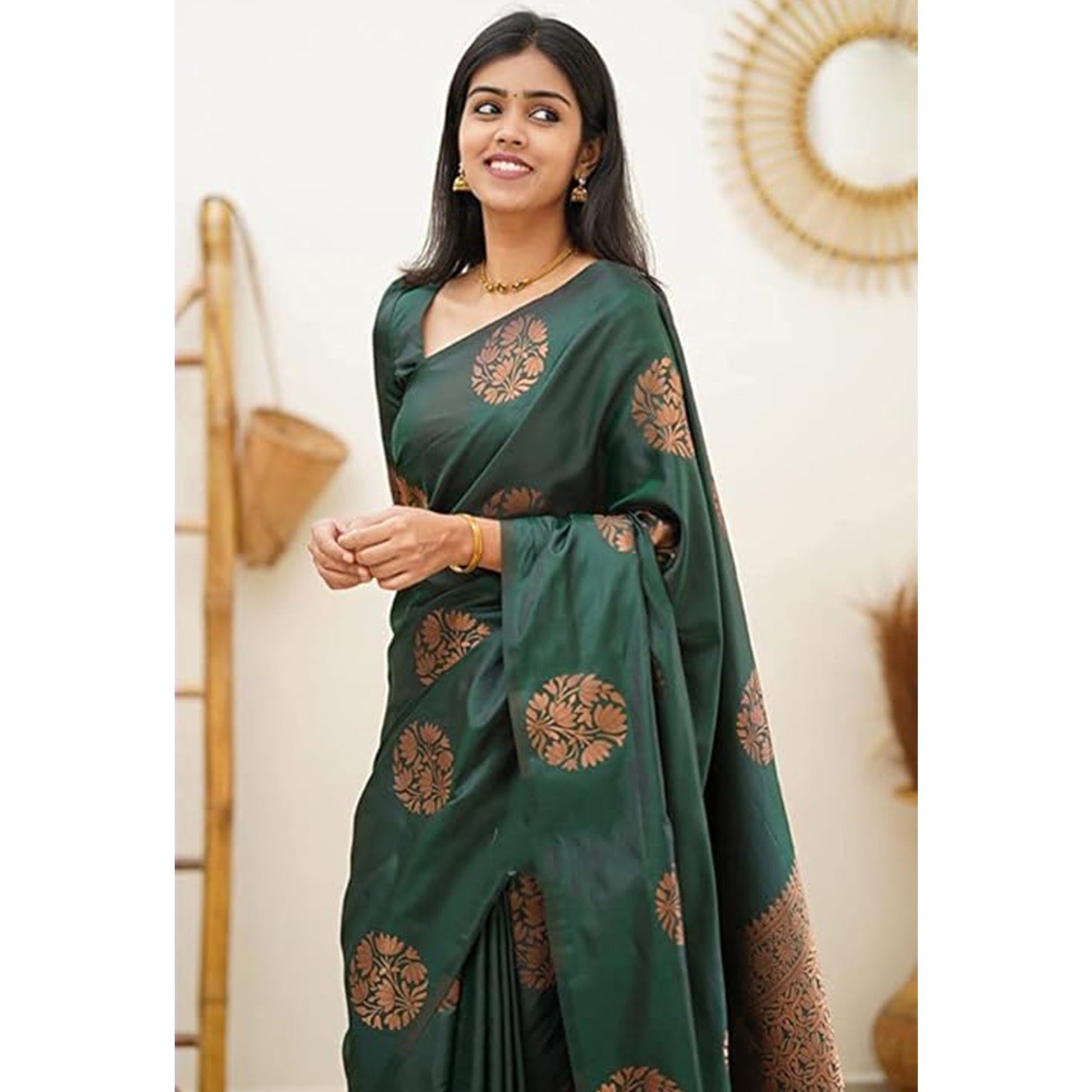 green-floral-woven-banarasi-silk-saree-6