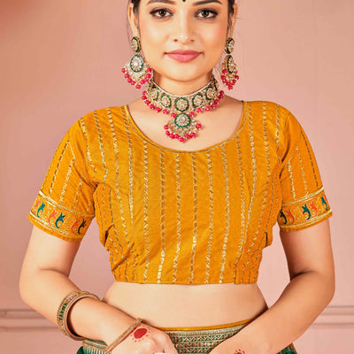 green-swarovski-work-satin-rangoli-saree-with-embroidered-border